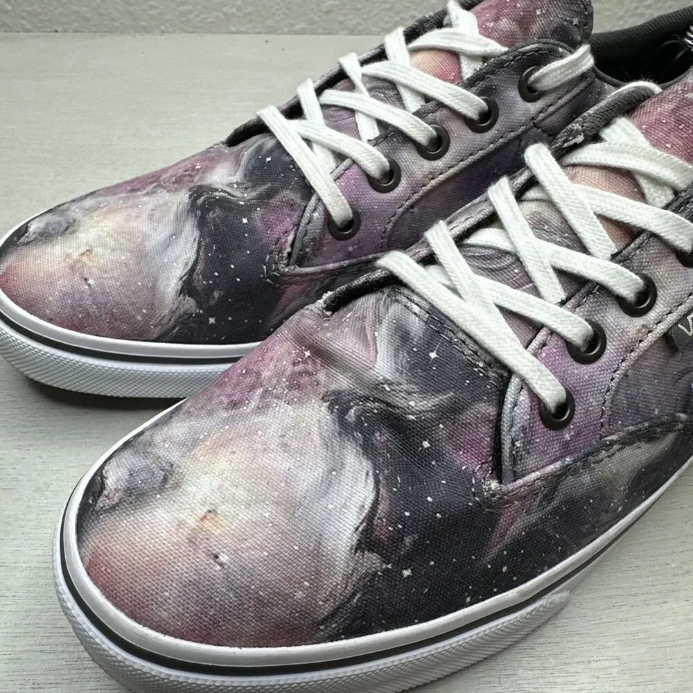 VANS Canvas Low Top Cosmic Galaxy Space Sneakers Women’s Size 6.5